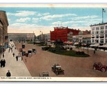 Public Square Looking West Watertown New York NY UNP WB Postcard W19 - $2.92
