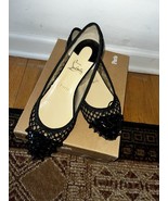 Christian Louboutin Mix Flat Patent Knot Black Stud Size 40 - $410.85