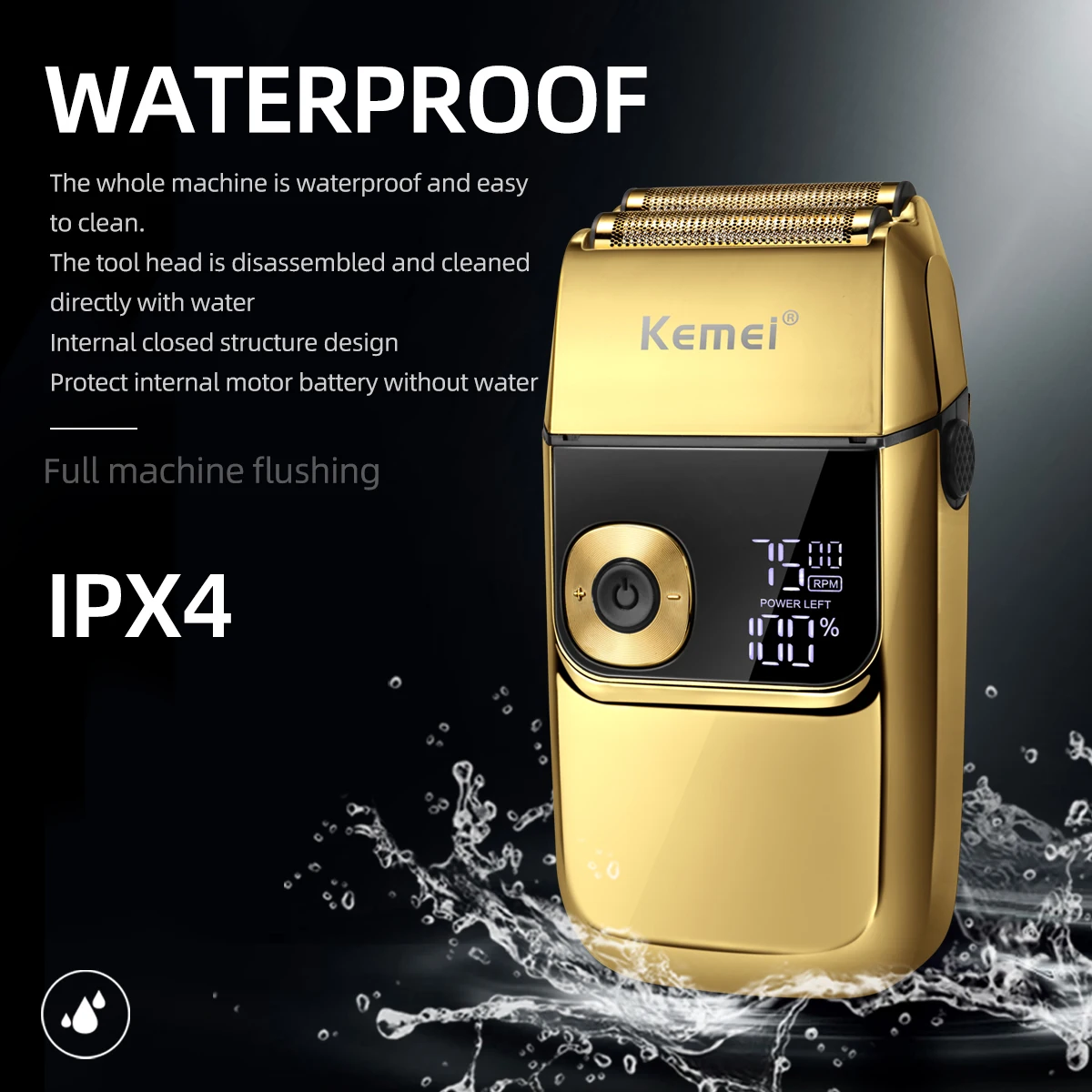 Kemei Electric Shaver KM-2028 2 in 1 Rechargeable Hair Trimmer Bhine Twin Blade  - $63.00