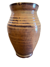 Vase Old Sturbridge Village Glazed Pottery Redware Crock Jar  Marked OSV... - £17.04 GBP
