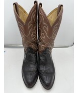 VTG J. Chisholm D594 Lizard Skin Leather Cowboy Boots Handcrafted USA Me... - €76,54 EUR