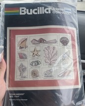 Bucilla Counted Cross Stitch Kit Ocean Harvest 49958 Sea Shell 11 x 14 c... - $223.13 MXN