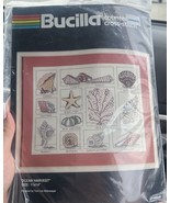 Bucilla Counted Cross Stitch Kit Ocean Harvest 49958 Sea Shell 11 x 14 c... - $221.07 MXN