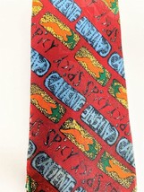 Vintage TABASCO Hot Sauce Necktie Neck Tie Caliente Hot Peppers 100% Silk - £15.36 GBP