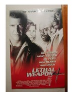 Lethal Weapon 4 Poster Four Mel Gibson Commercial - $164.32 MXN