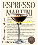 ESPRESSO MARTINI COCKTAIL DRINK ART  POSTER - ALICE CASTELLO - KRUGERS P... - €16,50 EUR+