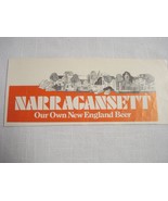 1972 Ad Narragansett Our Own New England Beer - $10.95 CAD