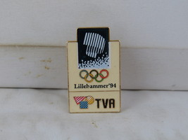 Vintage Olympic PIn - TVA Canada Official Broadcaster - Celluloid Pi  - £14.94 GBP