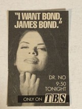 Dr No Print Ad Advertisement TBS James Bond 007 Sean Connery TPA19 - £4.43 GBP