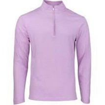 adidas Men&#39;s 3-Stripes 1/4 Zip Pullover Bliss Lilac Melange HN4542  Size Small - £40.66 GBP