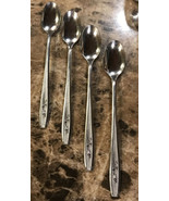4 Oneida Simeon L George H Rogers &quot;MAYBROOK&quot; Stainless Iced Tea Spoons R... - $26.76 CAD