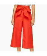 Kate Spade Oragne Slub Cotton Culotte PANTS Size 2 NEW $228 - $94.50