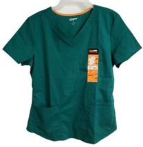 Scrubstar Core Essentials Unisex V-Neck Scrub Top Hunter Green Size Medium NWT - £11.44 GBP