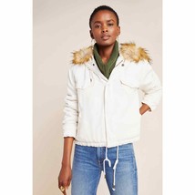 New Anthropologie Weller Faux Fur-Trimmed Utility Jacket by On the Road ... - £91.29 GBP