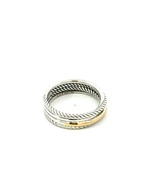 David Yurman 18k Gold &amp; Sterling Silver Ring Size 10 Estate DY663 - $485.10