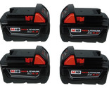 New Milwaukee 48-11-1850 M18 5.0 Ah REDLITHIUM XC Batteries 18V (4 Pack) - $455.99