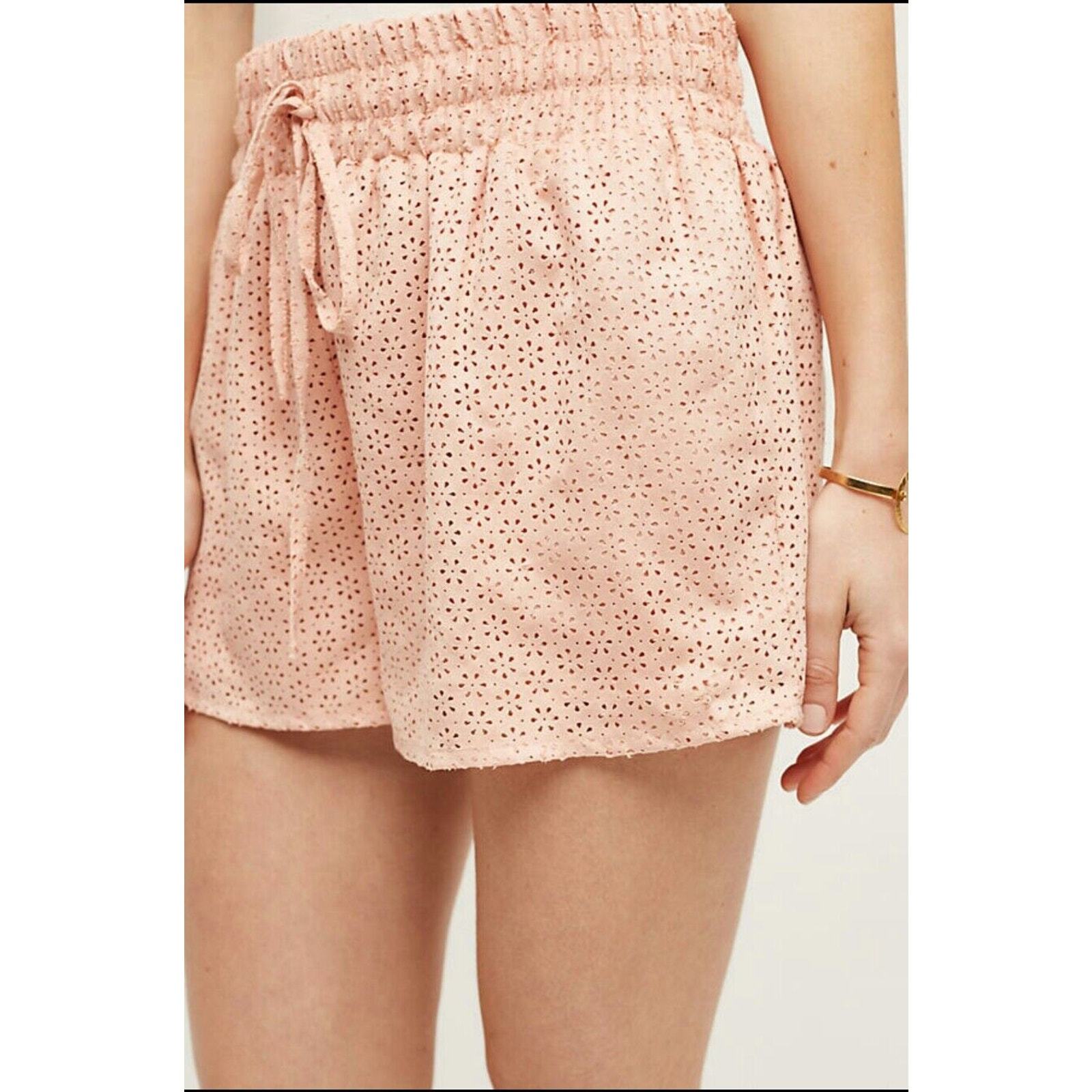 NWT $128 ANTHROPOLOGIE Palmdale Vegan Leather Shorts by Chloe Oliver PIN... - $27.00