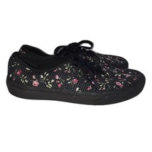 Vans Floral Polka Dot Black Canvas Unisex Shoes Sneakers Womens 8 Mens 6.5 US  - £24.04 GBP