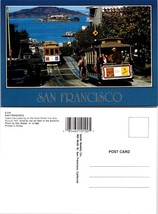 California San Francisco Cable Cars Hyde Street Alcatraz Prison VTG Postcard - £7.49 GBP