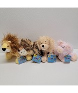 Webkinz Lot Of 4 Plush Lion, Leopard, Pig,  Golden Retriever Dog - New C... - $34.55