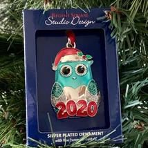 Christmas Tree Ornament Owl YEAR 2020 with Fine European Crystals Regent Square - £9.15 GBP
