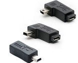 Mini Usb To Micro Usb Adapter, Usb 2.0 Adapter Plug, 90 Degree Left And ... - £13.56 GBP