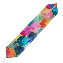 Mondxflaur Geometric Table Runner for Dining Table Living Room Home Decor  - $18.99+