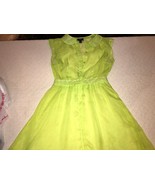 SEXY HALLOWEEN COSPLAY WOMENS MOSSIMO SEE THRU YELLOW LOW CUT SHORT DRES... - $32.13 CAD
