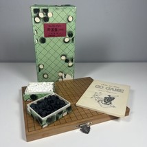 Vintage Go Board Game 1961 Haruko Kambayashi Japanese Wood Board Stones ... - $39.59