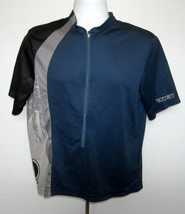 Pearl Izumi Bicycle Bike Jersey Mens Large blue gray black 3/4 zip - $27.67