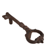Set of 4 Rustic Cast Iron Decorative Antique Key Shaped Drawer Bar Handl... - £19.66 GBP