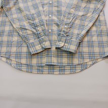 Jos A Bank Executive Collection Men's Yellow & Blue Cotton Button Up Shirt Sz M image 8