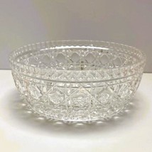 Vintage American Cut Crystal, Criss Cross Pattern, Multi-Point Star, Bowl  - $601.90 MXN