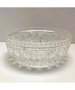 Vintage American Cut Crystal, Criss Cross Pattern, Multi-Point Star, Bowl  - $31.68