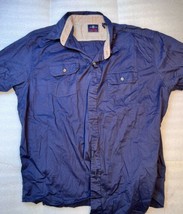 Wrangler Shirt Adult 2XL Blue Long Sleeve Button Up Casual Men - £14.07 GBP