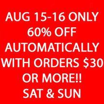 Aug 15 -16TH Only 60% Off All $30 Or More Automatically At Checkout Magick - £0.00 GBP