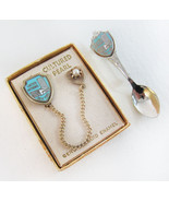 Vintage United Nations NYC Pearl Lapel Pin And Spoon Pin Brooch Lot - £24.10 GBP