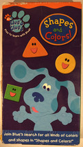 Blues Clues Shapes And Colors Vhs 2003-TESTED-RARE VINTAGE-SHIPS Same Bus Day - $25.15