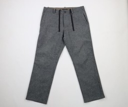 Banana Republic Mens 33x30 Thrashed Wool Blend Straight Leg Chino Pants ... - $28.66