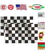 3x5 Ft Checkered Flags - Double Stitched with Brass Grommets for Display - $420.73 MXN