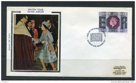 Great Britain 1977 Cover Special Cancel  Colorano \Silk\ Cachet  Elizabeth II Si - £2.41 GBP