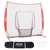 VEVOR 7x7 ft Baseball Softball Practice Net, Portable Baseball Training Net for  - £69.66 GBP