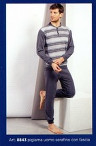 Schlafanzug Serafino Heiß Men aus Baumwolle Punkt Mailand Winter 8843 Mapom - £17.76 GBP+