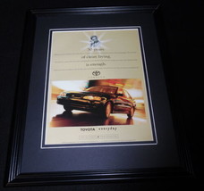 1997 Toyota Corolla Framed 11x14 ORIGINAL Vintage Advertisement - $34.64