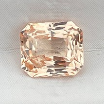100% Natural Unheated Peach Sapphire 1.09 Cts Radiant Cut Loose Gemstone - £355.92 GBP