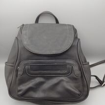 MultiSac Backpack Faux Pebbled Leather Black Travel Bag Purse Zip Small ... - $289.34 MXN