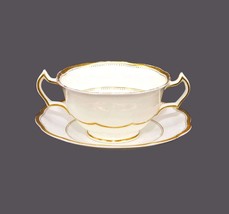 George Jones &amp; Sons 17776 cream soup | bouillon set made in England. Flaws. - £44.10 GBP