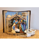 The Franklin Mint Lighted THE NATIVITY &quot; Book &quot; Figurine Sculpture - $69.00