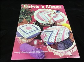Baskets &#39;n Albums Featuring Hinged Lids Lovely, Functional Craft Pattern... - £7.11 GBP