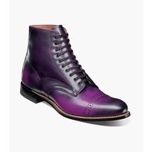 Stacy Adams Madison Cap Toe Lace Up Boot Tone On Tone Purple 00110-542 image 3
